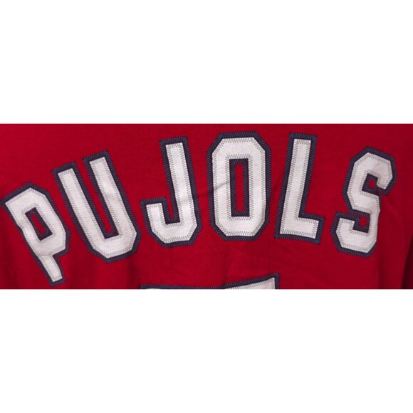 Delta St Louis Cardinals MLB Mens XL Albert Pujols #5 Red Baseball Tee Shirt - Picture 10 of 13